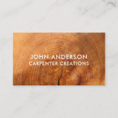 Carte de visite moderne design en bois (Devant)