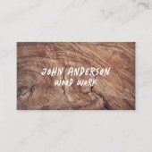 Carte de visite moderne design en bois (Devant)