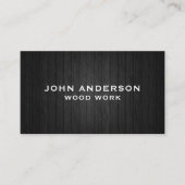 Carte de visite moderne design en bois (Devant)