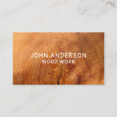 Carte de visite moderne design en bois (Devant)