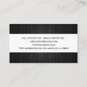 Carte de visite moderne design en bois (Dos)