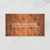 Carte de visite moderne design en bois (Devant)