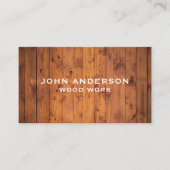 Carte de visite moderne design en bois (Devant)