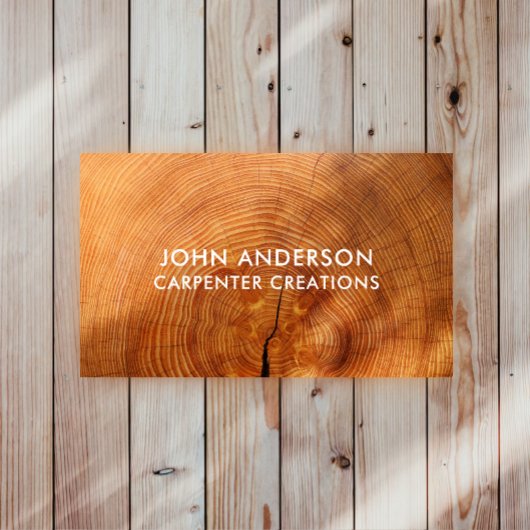 Carte de visite moderne design en bois