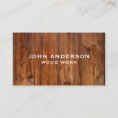 Carte de visite moderne design en bois (Devant)