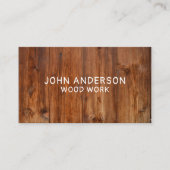 Carte de visite moderne design en bois (Devant)