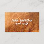 Carte de visite moderne design en bois (Devant)