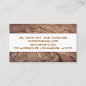 Carte de visite moderne design en bois (Dos)