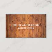 Carte de visite moderne design en bois (Devant)