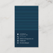 Carte de visite moderne design minimaliste (Dos)