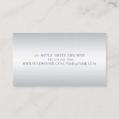 Carte De Visite Moderne Design Professionnel, Maquillage, Lotus (Dos)