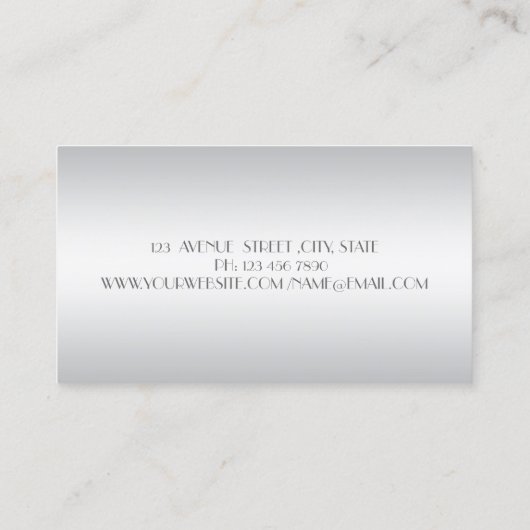 Carte De Visite Moderne Design Professionnel, Oeil, Lèvres (Dos)