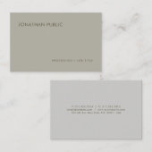 Carte De Visite Moderne Design Propre Professionnel Charming Plaqu (Devant / Derrière)