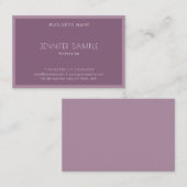 Carte De Visite Moderne Design simple Élégant Modèle tendance Luxe (Devant / Derrière)