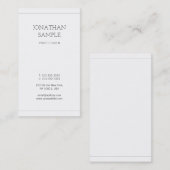 Carte De Visite Moderne Design simple Elégant Plat tendance Luxe (Devant / Derrière)