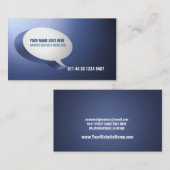 Carte de visite moderne d'impact (Devant / Derrière)