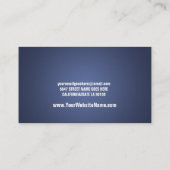 Carte de visite moderne d'impact (Dos)