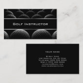 Carte de visite moderne d'instructeur de golf (Devant / Derrière)