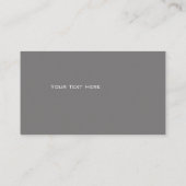 Carte de visite moderne d'oiseau (Dos)