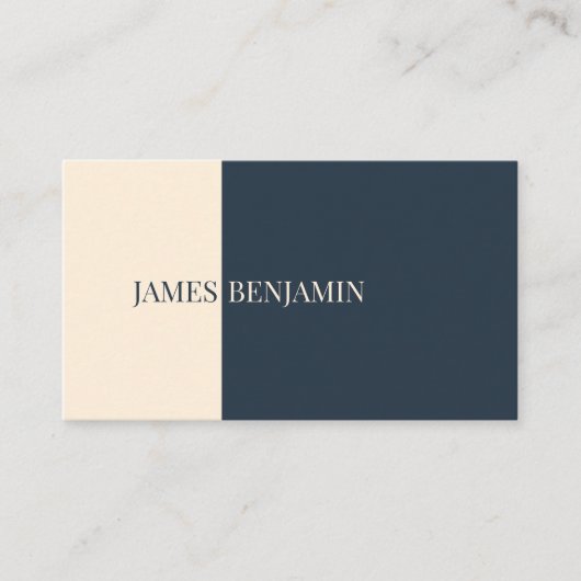 Carte De Visite Moderne double face (Devant)