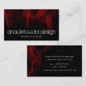 carte de visite moderne du feu rouge (Devant / Derrière)