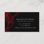 carte de visite moderne du feu rouge (Dos)