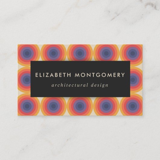 Carte De Visite Moderne du milieu du siècle (Devant)