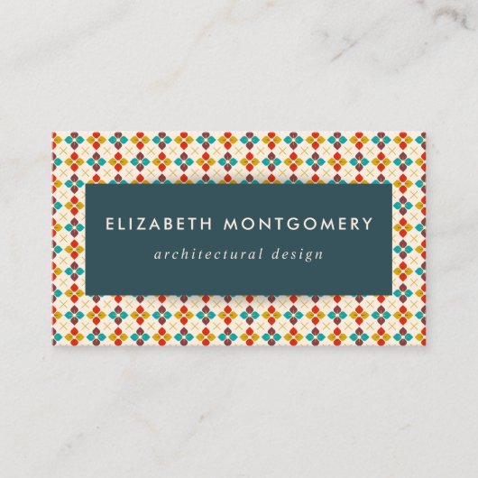 Carte De Visite Moderne du milieu du siècle (Devant)