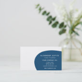 Carte De Visite Moderne du milieu du siècle moderne réversible ver (Debout devant)