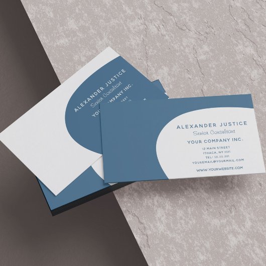 Carte De Visite Moderne du milieu du siècle moderne réversible ver