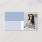 Carte De Visite Moderne Dusty Blue Professional (Devant)