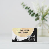 Carte De Visite Moderne dynamique QRcode Personal Trainer Fitness (Debout devant)