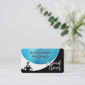 Carte De Visite Moderne dynamique QRcode Personal Trainer Fitness (Debout devant)