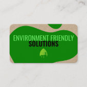 Carte de visite moderne écologique avec code QR (Devant)