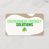 Carte de visite moderne écologique avec code QR (Devant)