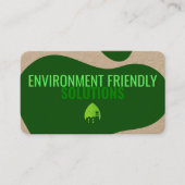 Carte de visite moderne écologique avec code QR (Devant)