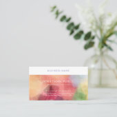 Carte De Visite Moderne Elegant Abstrait Art Modèle Professionnel (Debout devant)