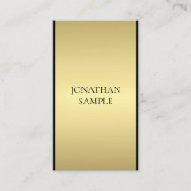 Moderne Elegant Black Gold Professionnel