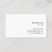 Carte De Visite Moderne Elegant Blue Faux Gold Line Consultant (Dos)