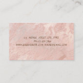 Carte De Visite Moderne Élégant Charmant (Dos)