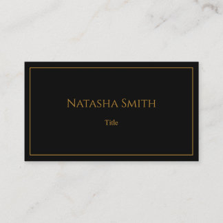 Carte De Visite Moderne Elegant Chic Gold