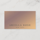 Carte De Visite Moderne Elegant Chic Ombre Professionnel (Devant)