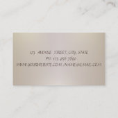 Carte De Visite Moderne Élégant Chic Sophistiqué, Stripé (Dos)