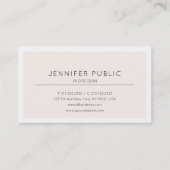 Carte De Visite Moderne Elegant Couleur Simple Design Plat tendanc (Devant)