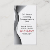 Carte de visite moderne élégant de monogramme de (Dos)