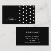 Carte de visite moderne élégant de triangles (Devant / Derrière)