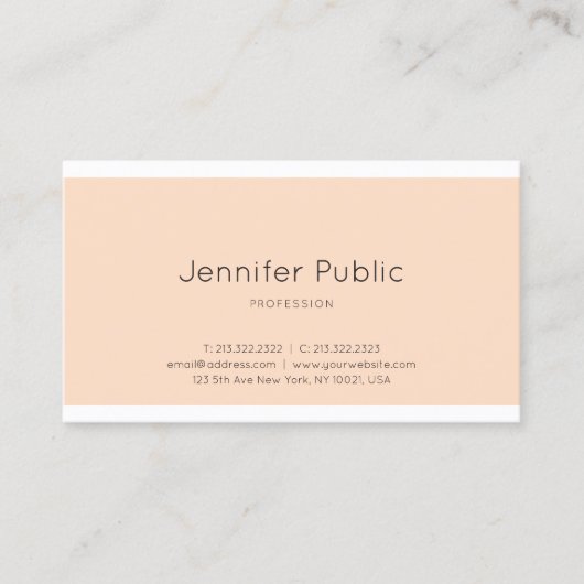 Carte De Visite Moderne Elégant Design graphique propre tendance P (Devant)
