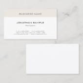 Carte De Visite Moderne Elégant Design propre Plat Professionnel (Devant / Derrière)