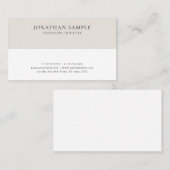 Carte De Visite Moderne Élégant Design simple Professionnel Person (Devant / Derrière)