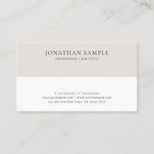Carte De Visite Moderne Élégant Design simple Professionnel Person